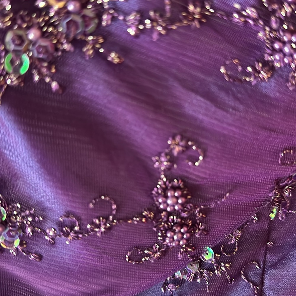 CW Designs Custom, Purple Girls Gown. - Picture 6 of 8